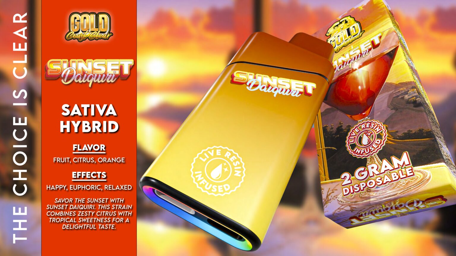 Gold Coast Clear Official Sunset Daiquiri